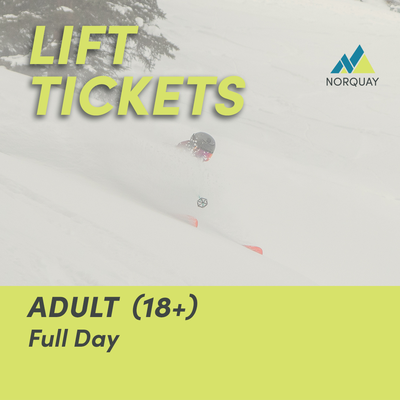 Adult (18+) FULL DAY Lift Ticket