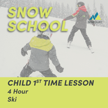 4 Hour Child First Time Ski Lesson