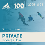 Kinder Snowboard (Ages 3-5) - Private 2hr