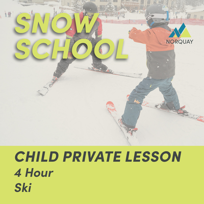 4 Hour Child Private Ski Lesson