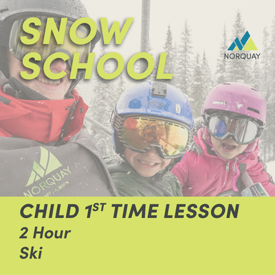2 Hour Child First Time Ski Lesson