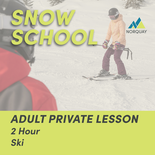 2 Hour Adult Private Ski Lesson
