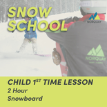 2 Hour Child First Time Snowboard Lesson