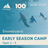 Early Season Camp - SNOWBOARD 3-5