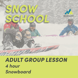 4 Hour Adult Group Snowboard Lesson