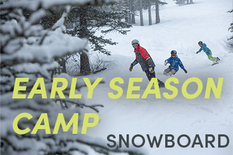 Early Season Camp SNOWBOARD ages 4 & 5