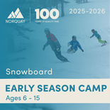Early Season Camp - SNOWBOARD 6+