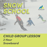 2 Hour Child Group Snowboard Lesson