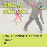 1 Hour Child Private Ski Lesson